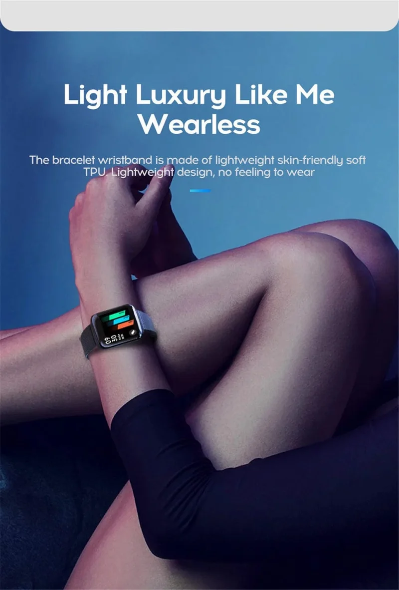Multifunktions-Smartwatch für Männer, Frauen, Kinder, Nachrichtenerinnerung, Musiksteuerung, Sport, Schritte, Kalorien, D13, Smartwatch, Wecker, 116Plus