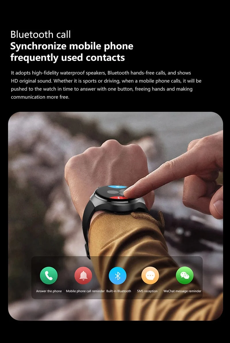 2024 Neue Smart Watch Herzfrequenz-Gesundheitsmonitor Bluetooth-Anruf NFC GPS-Tracker IP68 wasserdichte SmartWatch Männer für HUAWEI GT4 Pro
