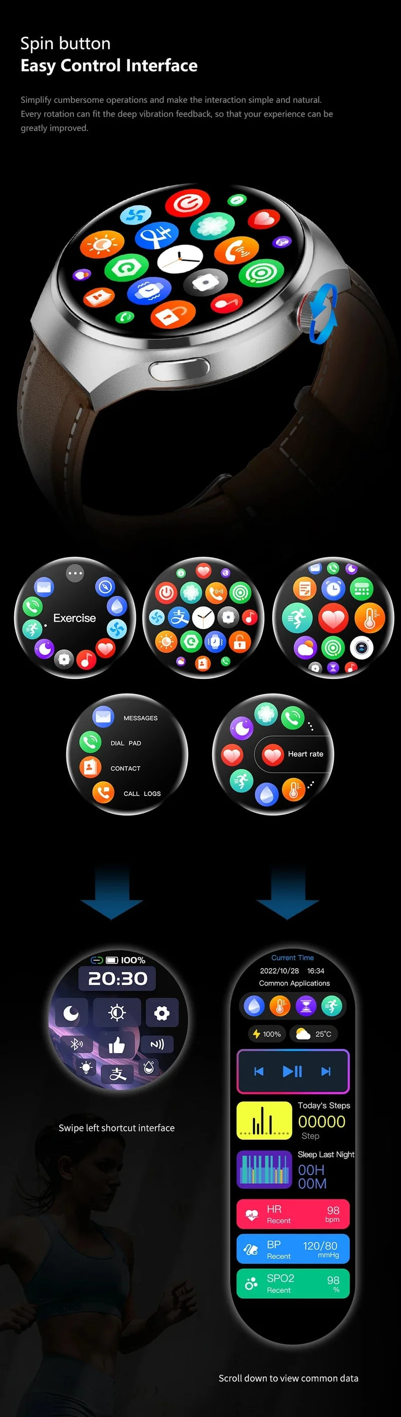 2024 Neue Smart Watch Herzfrequenz-Gesundheitsmonitor Bluetooth-Anruf NFC GPS-Tracker IP68 wasserdichte SmartWatch Männer für HUAWEI GT4 Pro