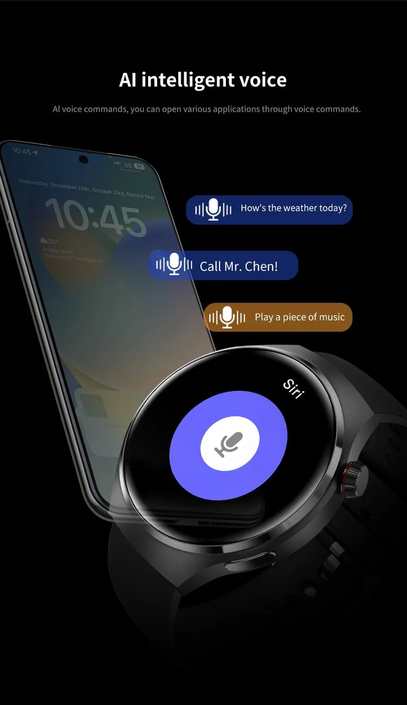 2024 Neue Smart Watch Herzfrequenz-Gesundheitsmonitor Bluetooth-Anruf NFC GPS-Tracker IP68 wasserdichte SmartWatch Männer für HUAWEI GT4 Pro