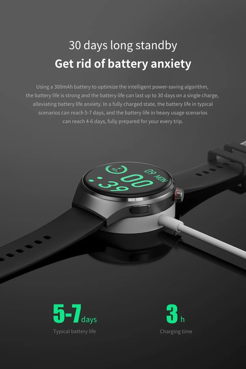2024 Neue Smart Watch Herzfrequenz-Gesundheitsmonitor Bluetooth-Anruf NFC GPS-Tracker IP68 wasserdichte SmartWatch Männer für HUAWEI GT4 Pro