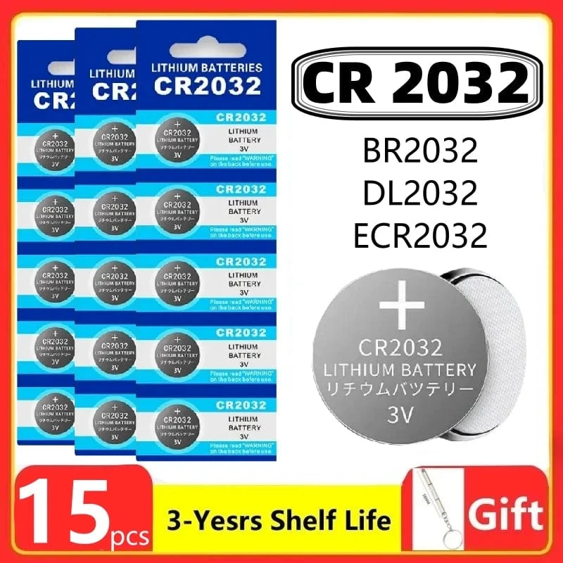2-60PCS CR2032 CR 2032 Knopfzelle 3V Lithiumbatterie für Uhren, Spielzeuge, Taschenrechner, Autos, Fernbedienungen, Knopfzellen