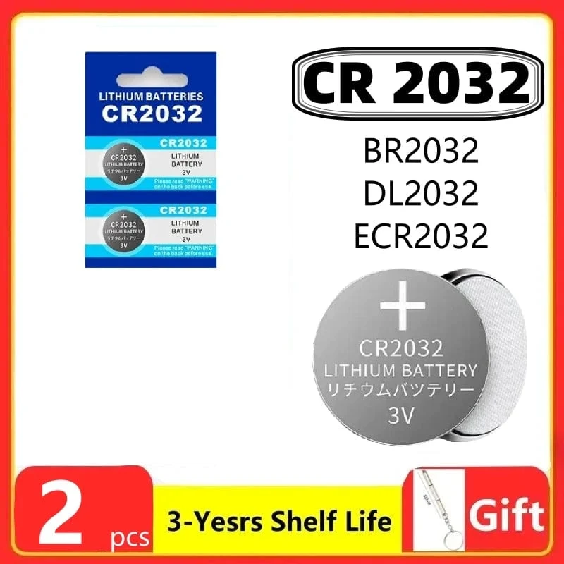 2-60PCS CR2032 CR 2032 Knopfzelle 3V Lithiumbatterie für Uhren, Spielzeuge, Taschenrechner, Autos, Fernbedienungen, Knopfzellen