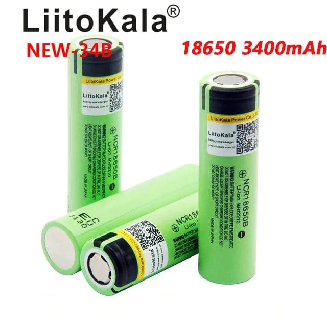 Heißer LiitoKala Neue Original NCR18650B 34B 3.7 V 18650 3400 mAh Wiederaufladbare Lithium-Batterie Taschenlampe Batterie