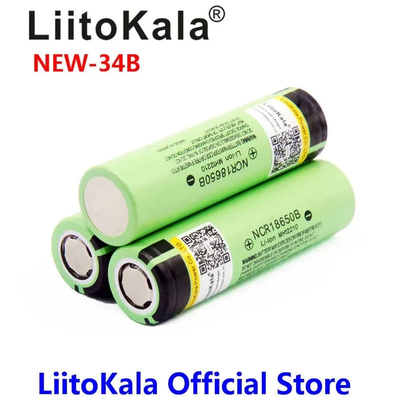 Heißer LiitoKala Neue Original NCR18650B 34B 3.7 V 18650 3400 mAh Wiederaufladbare Lithium-Batterie Taschenlampe Batterie