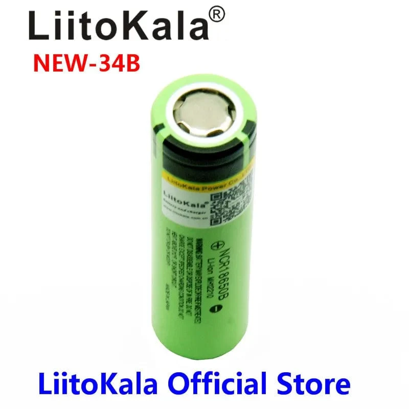 Heißer LiitoKala Neue Original NCR18650B 34B 3.7 V 18650 3400 mAh Wiederaufladbare Lithium-Batterie Taschenlampe Batterie