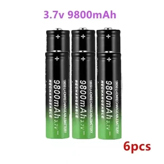 Neu 18650 Li-Ion batterie 9800mah akku 3.7 V für LED taschenlampe taschenlampe oder elektronische geräte