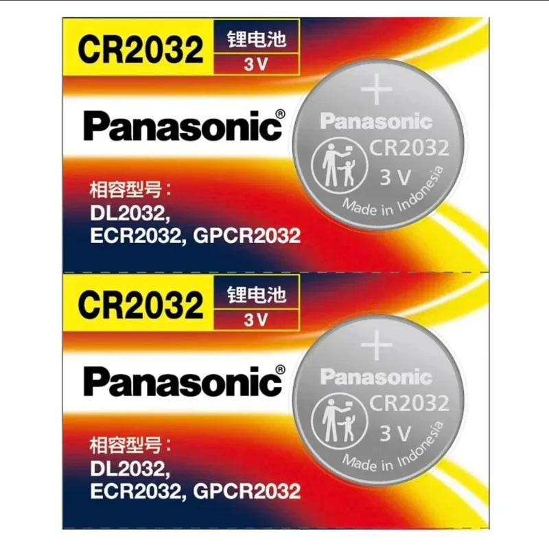 Panasonic CR2032 3 Alkaline V Batterien für Taschenrechner, Spielzeuguhr