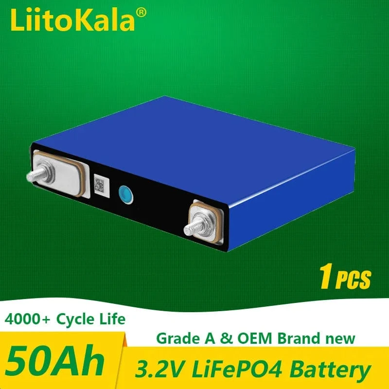 1-2 STÜCKE LiitoKala 3.2 V 105 Ah 30 Ah 50 Ah LifePo4-Batterie mit hohem Stromverbrauch für DIY 12 V Solar-Wechselrichter Elektrofahrzeug Bus Golfwagen