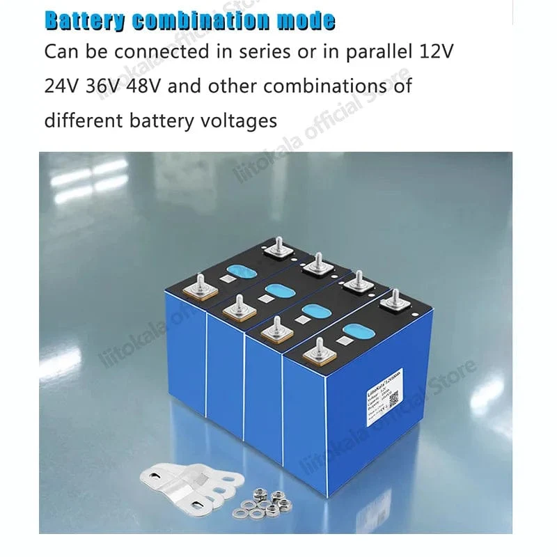 1-2 STÜCKE LiitoKala 3.2 V 105 Ah 30 Ah 50 Ah LifePo4-Batterie mit hohem Stromverbrauch für DIY 12 V Solar-Wechselrichter Elektrofahrzeug Bus Golfwagen