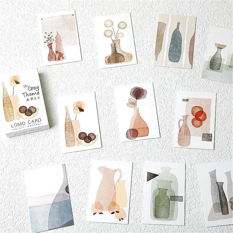 28 stücke Box Lomo Papier Karten Beschreibbare Kleine Journal Sammelalbum Gruß Nachricht Lesezeichen Nette Foto Wand Aufkleber Dekoration Geschenk