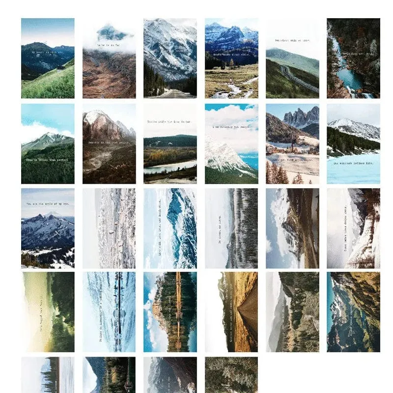 28 stücke Box Lomo Papier Karten Beschreibbare Kleine Journal Sammelalbum Gruß Nachricht Lesezeichen Nette Foto Wand Aufkleber Dekoration Geschenk