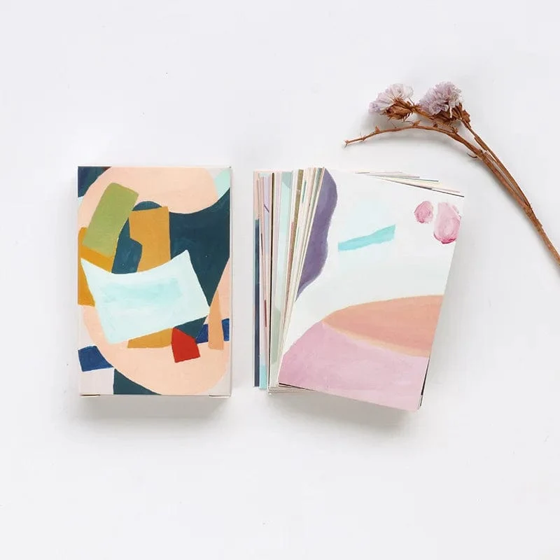 28 stücke Box Lomo Papier Karten Beschreibbare Kleine Journal Sammelalbum Gruß Nachricht Lesezeichen Nette Foto Wand Aufkleber Dekoration Geschenk