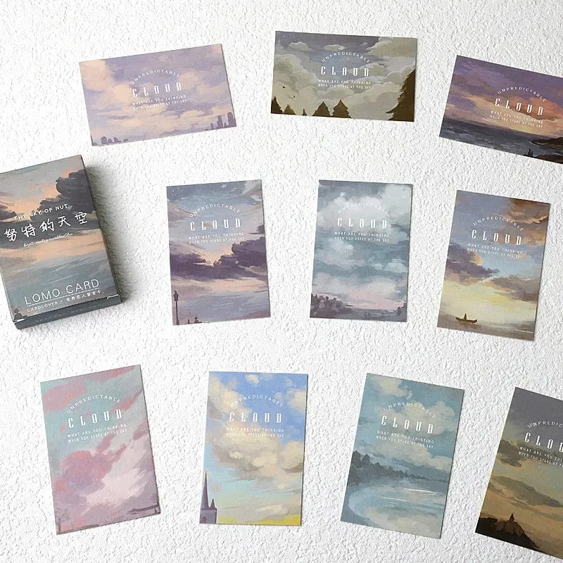 28 stücke Box Lomo Papier Karten Beschreibbare Kleine Journal Sammelalbum Gruß Nachricht Lesezeichen Nette Foto Wand Aufkleber Dekoration Geschenk