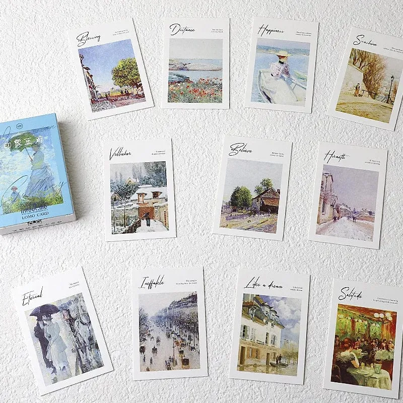 28 stücke Box Lomo Papier Karten Beschreibbare Kleine Journal Sammelalbum Gruß Nachricht Lesezeichen Nette Foto Wand Aufkleber Dekoration Geschenk