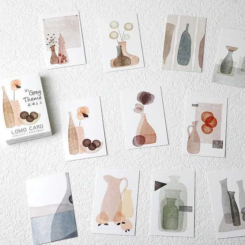 28 stücke Box Lomo Papier Karten Beschreibbare Kleine Journal Sammelalbum Gruß Nachricht Lesezeichen Nette Foto Wand Aufkleber Dekoration Geschenk