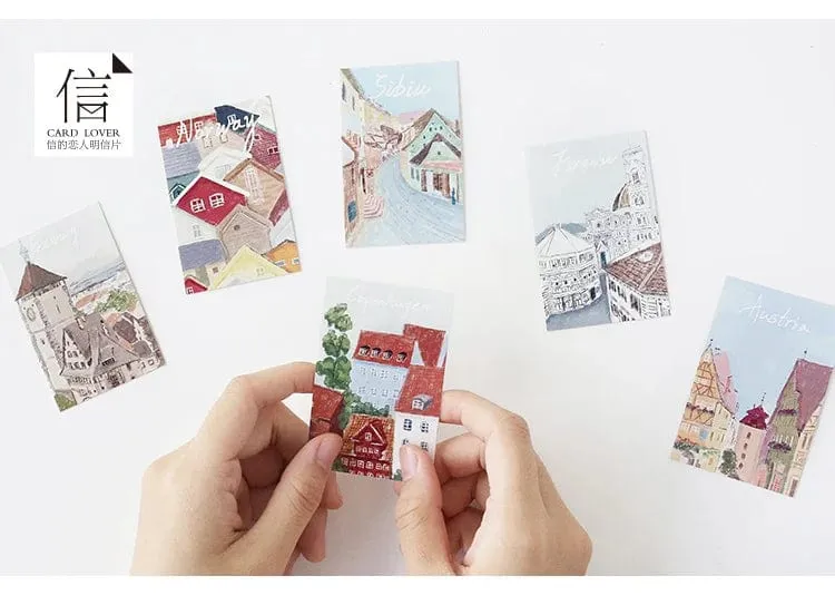 28 stücke Box Lomo Papier Karten Beschreibbare Kleine Journal Sammelalbum Gruß Nachricht Lesezeichen Nette Foto Wand Aufkleber Dekoration Geschenk