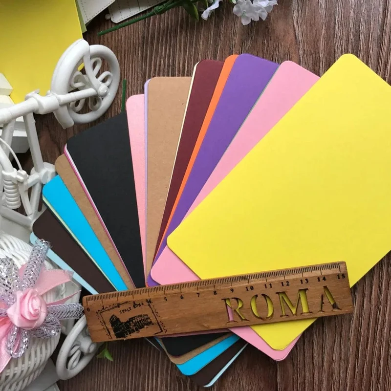 (10 teile/los) DIY Leere Karten Hand Zeichnung Doodle Papier Karten Glücklich Geburtstag Karte Grußkarten 15x9.3 cm