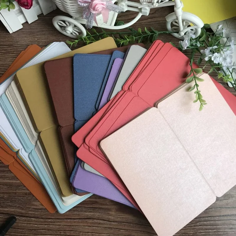 (10 teile/los) DIY Leere Karten Hand Zeichnung Doodle Papier Karten Glücklich Geburtstag Karte Grußkarten 15x9.3 cm