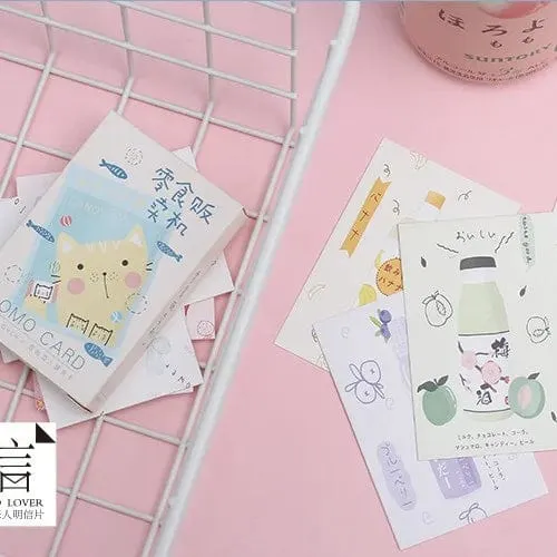 28 stücke Lomo Kleine Nachricht Karte Beschreibbare Verschiedene Cocktail Happy Travel Lesezeichen Journal Dekoration Gruß Papier Schreibwaren Geschenk