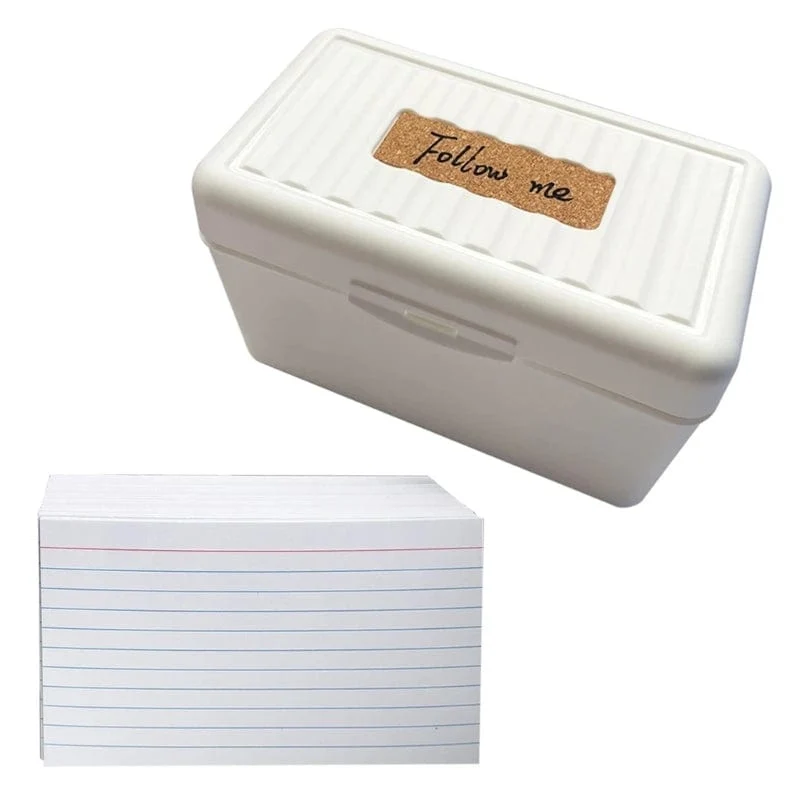 Farbige Karteikarten-Trennblätter, 3 x 5 cm, Karten mit Registerkarten, linierte Notizkarten-Trennblätter, liniertes Muster, Lernkarten