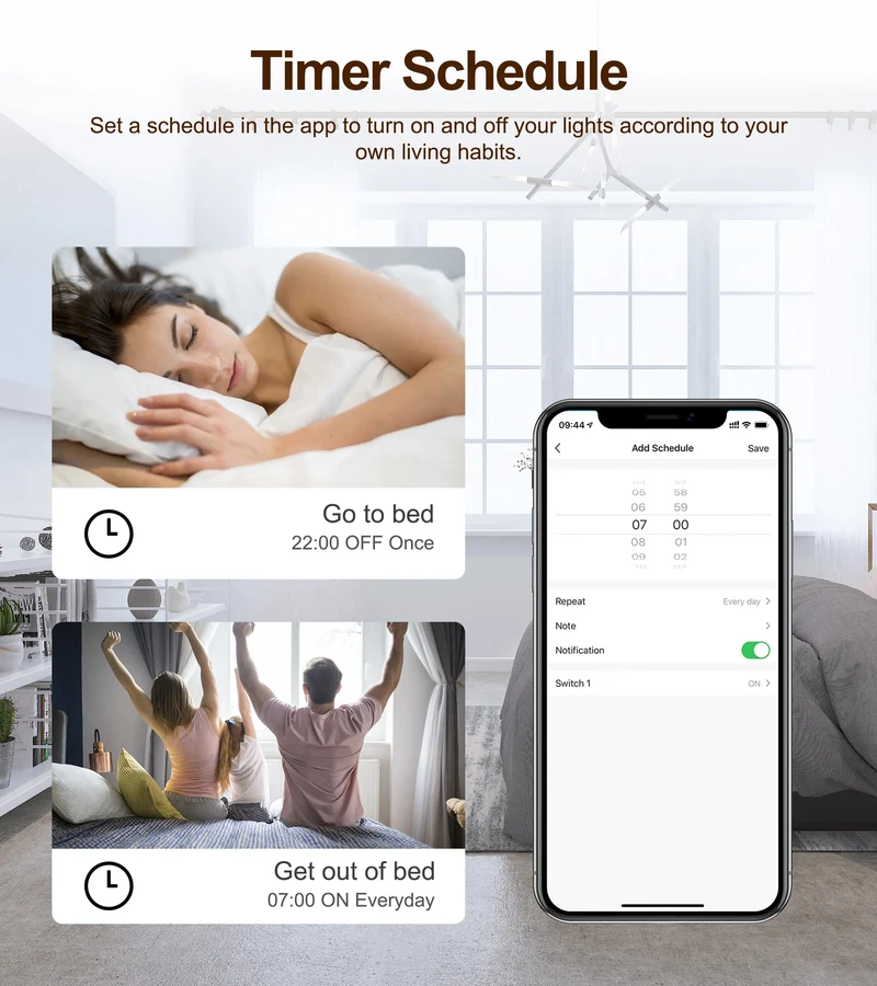 GIRIER Tuya ZigBee 3.0 Smart Switch-Modul, kein Neutralleiter erforderlich, Smart Home DIY-Lichtschalter, funktioniert mit Alexa Google Home