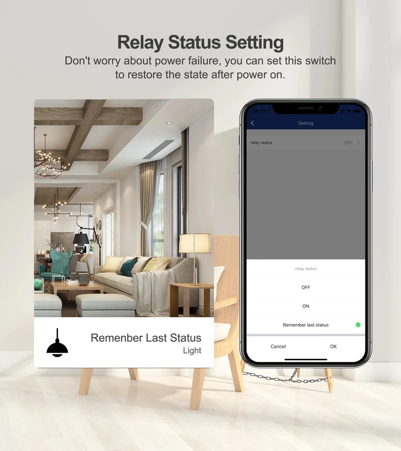 GIRIER Tuya ZigBee 3.0 Smart Switch-Modul, kein Neutralleiter erforderlich, Smart Home DIY-Lichtschalter, funktioniert mit Alexa Google Home