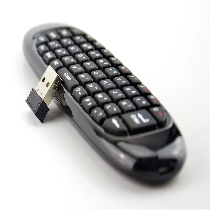 C120 Air Mouse Mini-Tastaturmaus Somatosensorisches Gyroskop Doppelseitige Fernbedienung für PC Android TV Box
