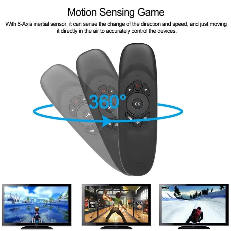 C120 Air Mouse Mini-Tastaturmaus Somatosensorisches Gyroskop Doppelseitige Fernbedienung für PC Android TV Box