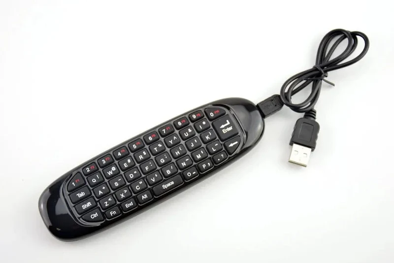 C120 Air Mouse Mini-Tastaturmaus Somatosensorisches Gyroskop Doppelseitige Fernbedienung für PC Android TV Box