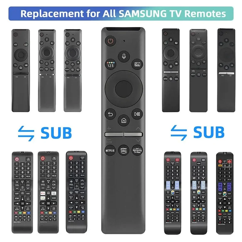 BN59-01330A BN59-01329A Ersatz-Sprachfernbedienung für Samsung TV LED QLED UHD SUHD HDR LCD HDTV 4K 8K 3D Curved Smart TVs