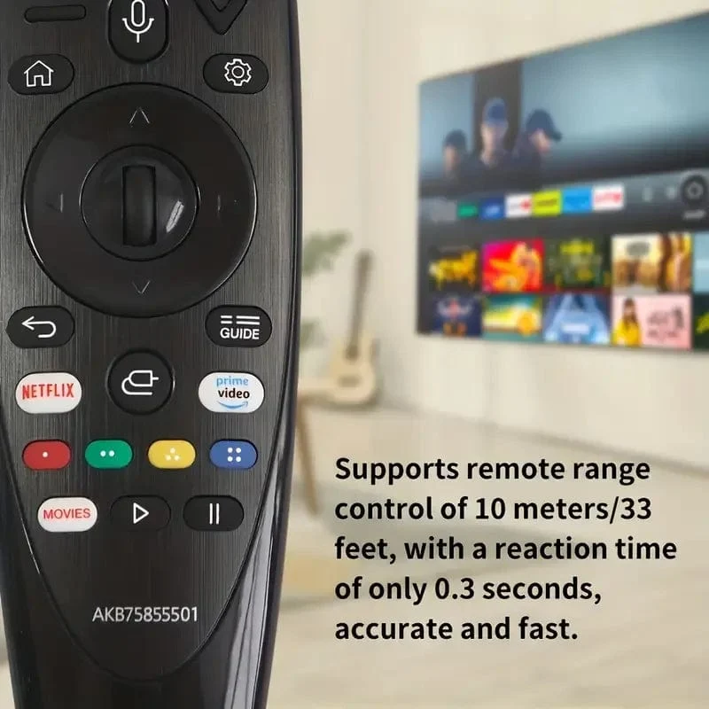 AKB75855501 Fernbedienung für LG Smart TV, Infrarot-Fernbedienung, passend für viele Smart TV-Modelle von LG (mit Sprachfunktion)