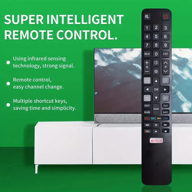 RC802N YAI2 Ersatz-TCL-Smart-TV-Fernbedienung für TCL TV 4K HDTV P20-Serie C2-Serie NETFLIX