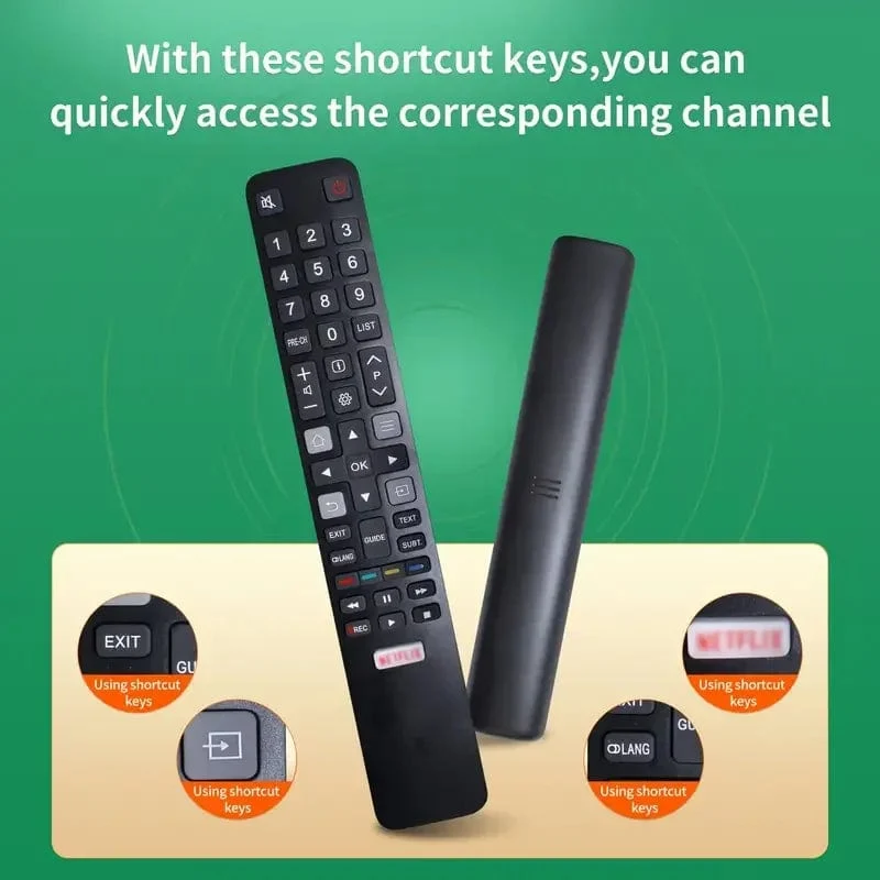 RC802N YAI2 Ersatz-TCL-Smart-TV-Fernbedienung für TCL TV 4K HDTV P20-Serie C2-Serie NETFLIX