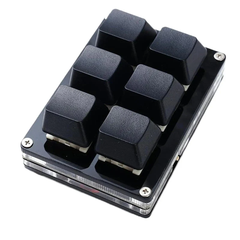 RGB 6 Tasten USB-Programmierung Makro Benutzerdefinierte Tastatur Kopieren Einfügen Mini-Taste Für Photoshop Gaming Tastatur Mechanische Macropad