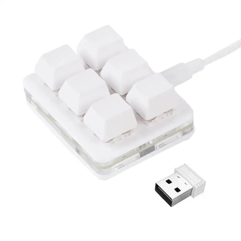 RGB 6 Tasten USB-Programmierung Makro Benutzerdefinierte Tastatur Kopieren Einfügen Mini-Taste Für Photoshop Gaming Tastatur Mechanische Macropad