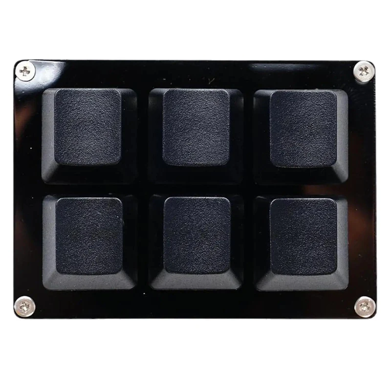 RGB 6 Tasten USB-Programmierung Makro Benutzerdefinierte Tastatur Kopieren Einfügen Mini-Taste Für Photoshop Gaming Tastatur Mechanische Macropad