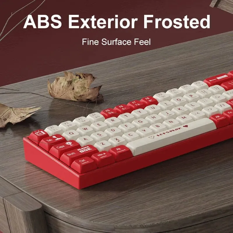 AJAZZ AK680 65 % mechanische Gaming-Tastatur, kabelgebunden, kabellos, Bluetooth, Gamer-Tastatur, Hot-Swap-Tastenkappendichtung für PC/Laptop