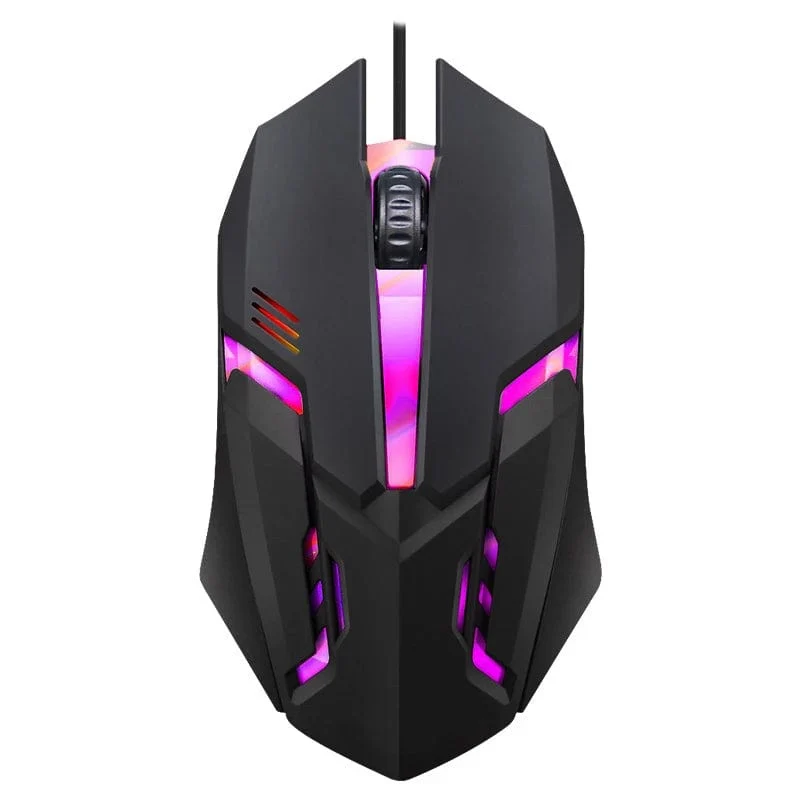 Mechanische Tastatur mit 104 Tasten und Hintergrundbeleuchtung, kabelgebundene Gaming-Tastatur, wasserdichtes Set mit leuchtender Tastatur und Maus für Gamer, PC, Laptop, Büro