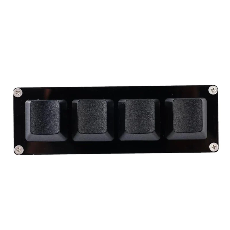 USB-Programmiermakro Benutzerdefinierte Tastatur 4-Tasten-RGB-Kopieren Einfügen Ausschneiden Für Photoshop Gaming-Tastatur Mechanisches Mini-Makropad