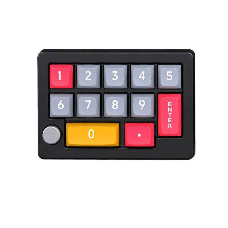 13-Tasten-Makro-programmierbare, vollständig im laufenden Betrieb austauschbare mechanische Schalter, 7-Farben-RGB-Licht, Mini-Gaming-Tastatur