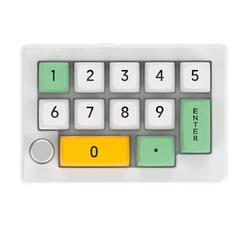 13-Tasten-Makro-programmierbare, vollständig im laufenden Betrieb austauschbare mechanische Schalter, 7-Farben-RGB-Licht, Mini-Gaming-Tastatur