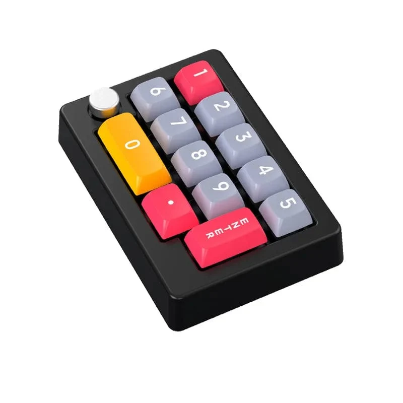 13-Tasten-Makro-programmierbare, vollständig im laufenden Betrieb austauschbare mechanische Schalter, 7-Farben-RGB-Licht, Mini-Gaming-Tastatur