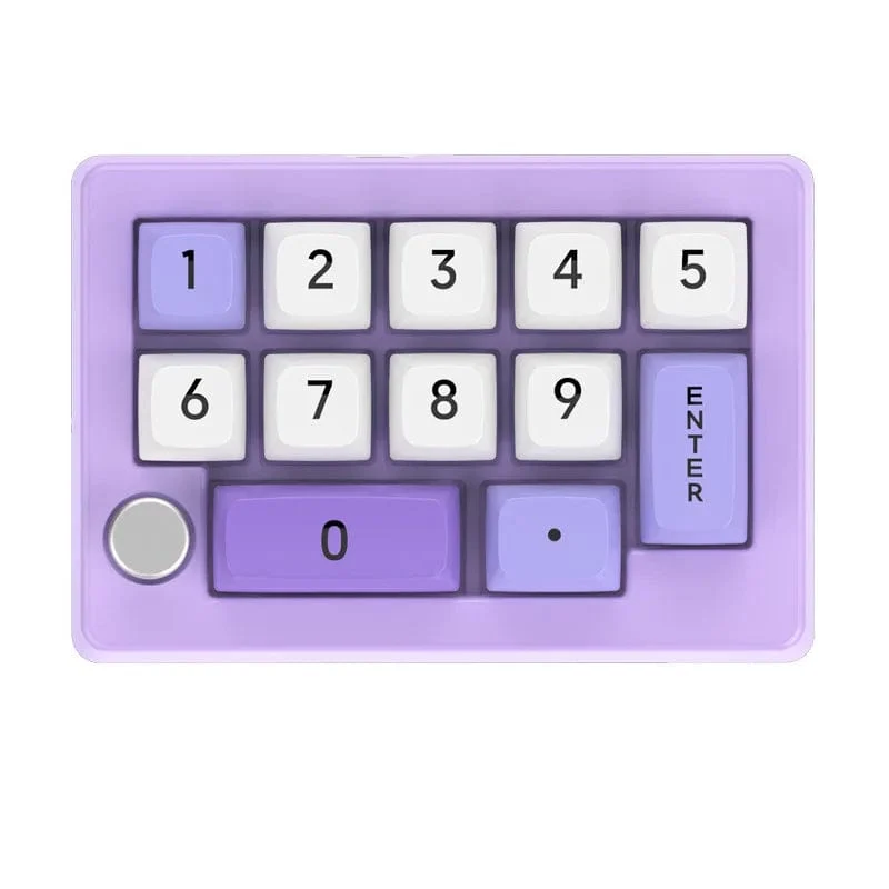13-Tasten-Makro-programmierbare, vollständig im laufenden Betrieb austauschbare mechanische Schalter, 7-Farben-RGB-Licht, Mini-Gaming-Tastatur