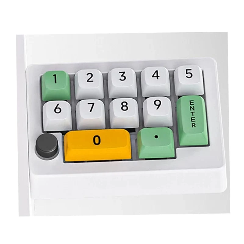13-Tasten-Makro-programmierbare, vollständig im laufenden Betrieb austauschbare mechanische Schalter, 7-Farben-RGB-Licht, Mini-Gaming-Tastatur