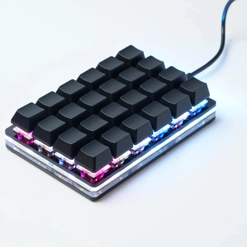 Mini USB Custom Mechanische Tastatur 2/3/4/6/9/12/16/24 Tasten Gaming Tastatur Sayo Gerät Tastenkombination Programmierbare Tastatur Tasten Makro