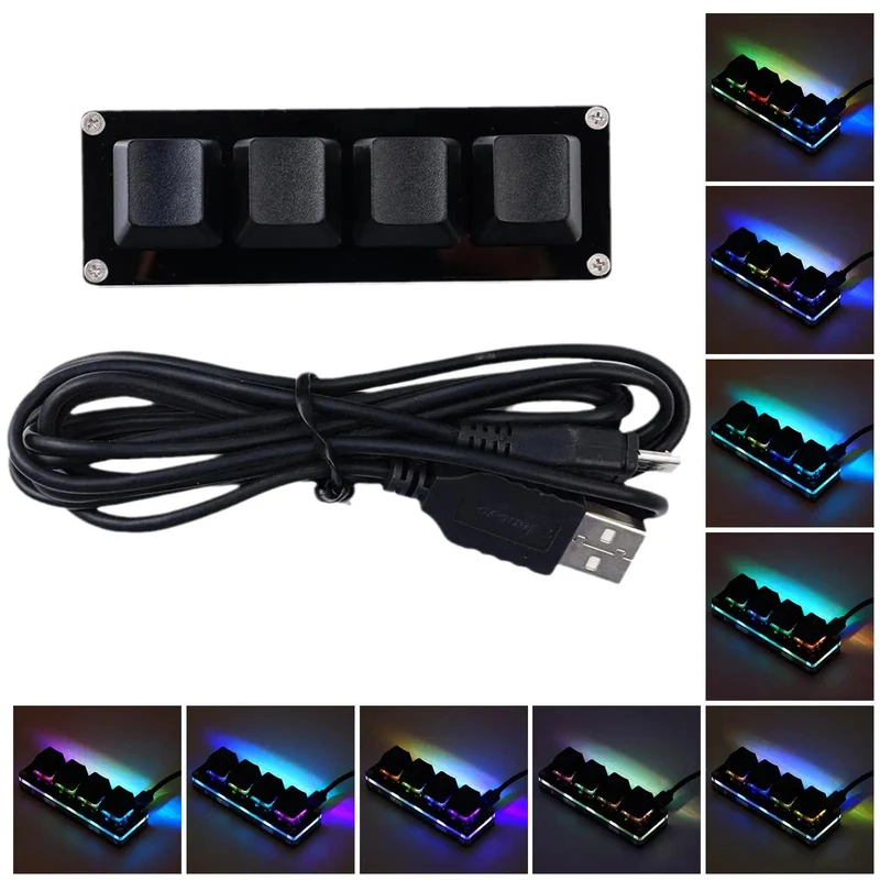 Mini USB Custom Mechanische Tastatur 2/3/4/6/9/12/16/24 Tasten Gaming Tastatur Sayo Gerät Tastenkombination Programmierbare Tastatur Tasten Makro