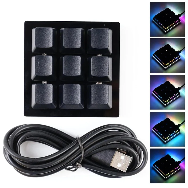 Mini USB Custom Mechanische Tastatur 2/3/4/6/9/12/16/24 Tasten Gaming Tastatur Sayo Gerät Tastenkombination Programmierbare Tastatur Tasten Makro