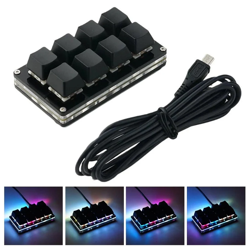 Mini USB Custom Mechanische Tastatur 2/3/4/6/9/12/16/24 Tasten Gaming Tastatur Sayo Gerät Tastenkombination Programmierbare Tastatur Tasten Makro