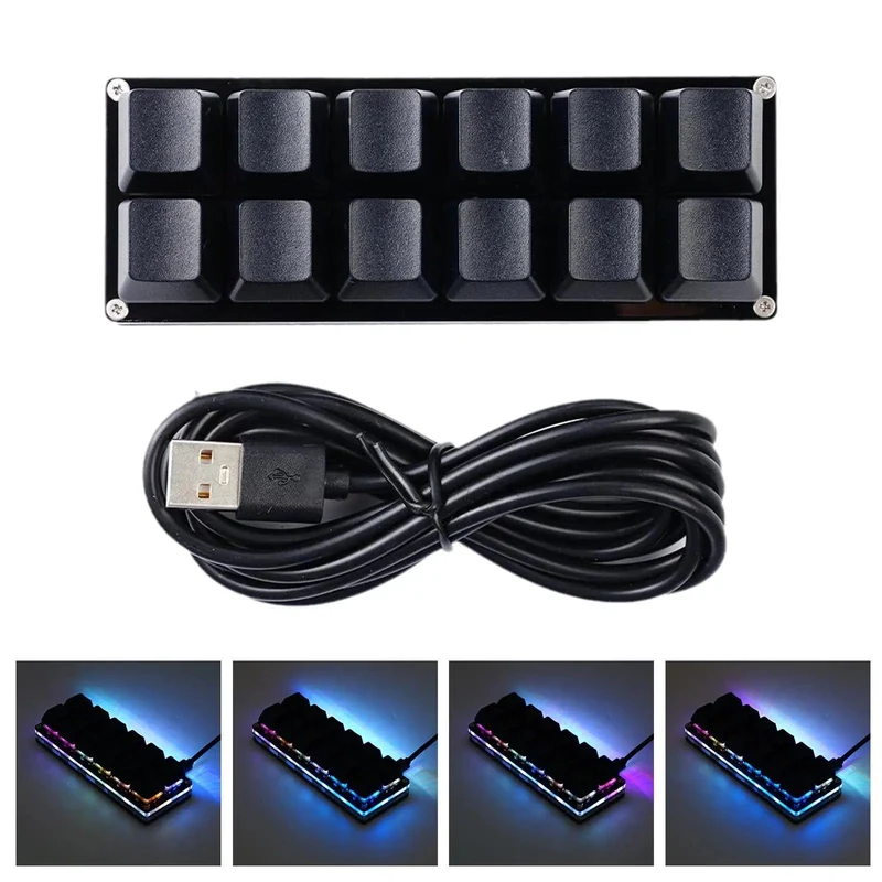 Mini USB Custom Mechanische Tastatur 2/3/4/6/9/12/16/24 Tasten Gaming Tastatur Sayo Gerät Tastenkombination Programmierbare Tastatur Tasten Makro